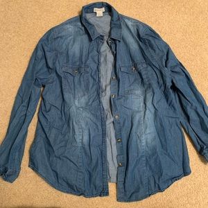 Lightweight Jean button up